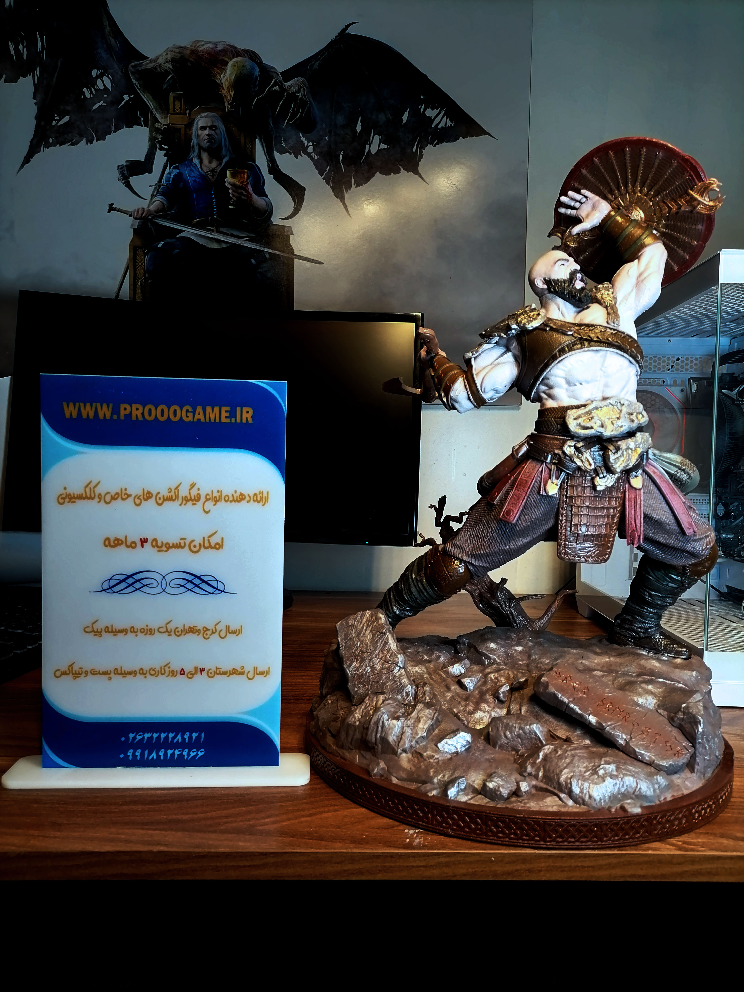 فیگور گاد آف وار کریتوس GOD OF WAR   ارتفاع  44   طول 30   عرض 34