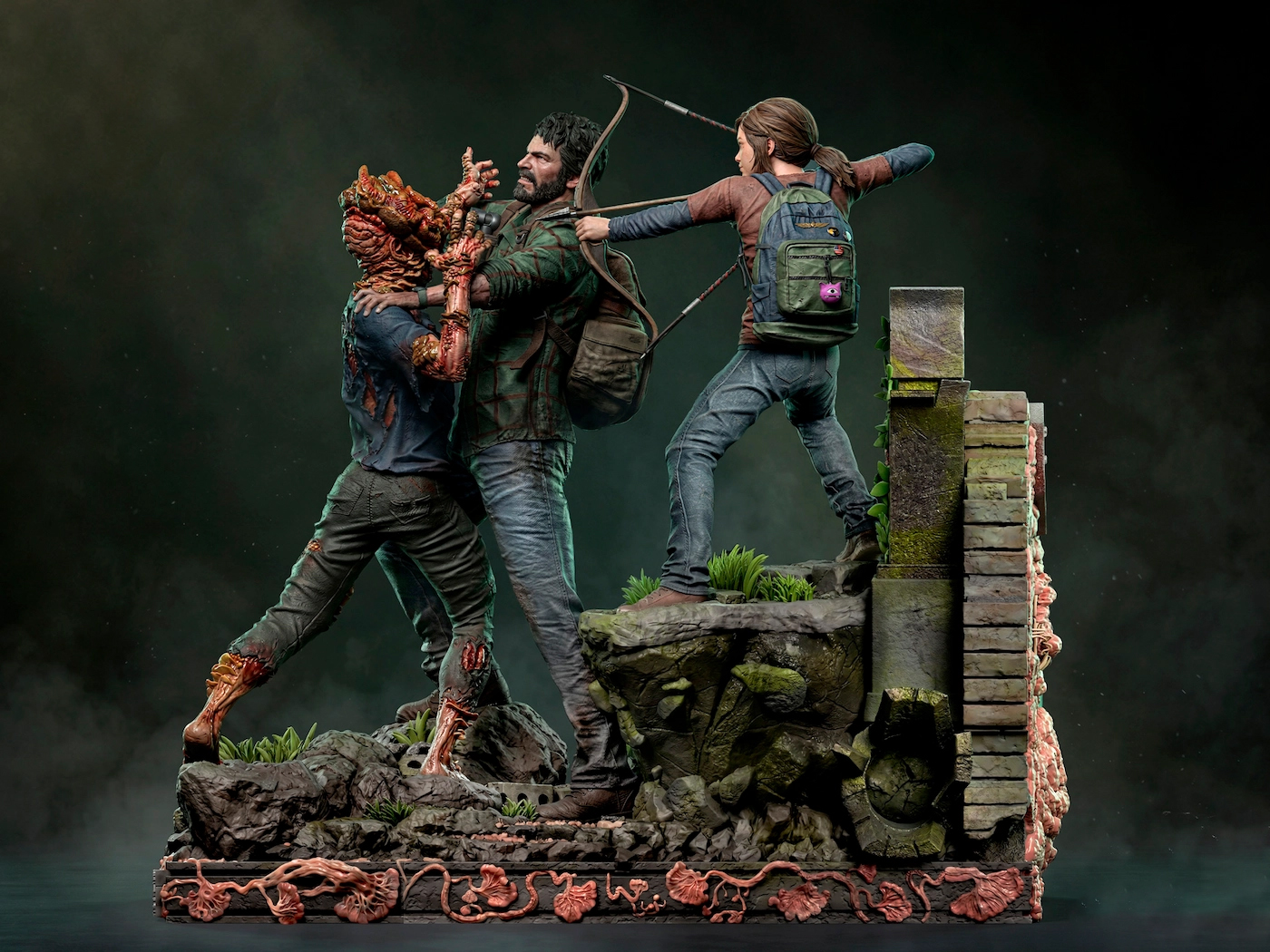 اکشن فیگور  لست آف آس  جوئل  الی  کلیکر  THE LAST OF US  ارتفاع 43 طول 42 عرض 27